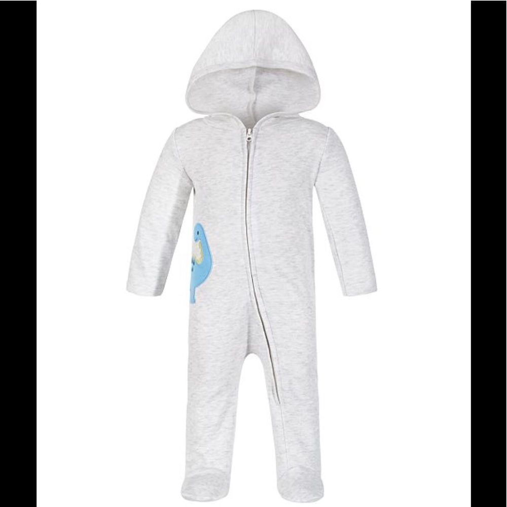 Baby Boys Dino Friends Coverall One Piece 0 3 Months NEW‎